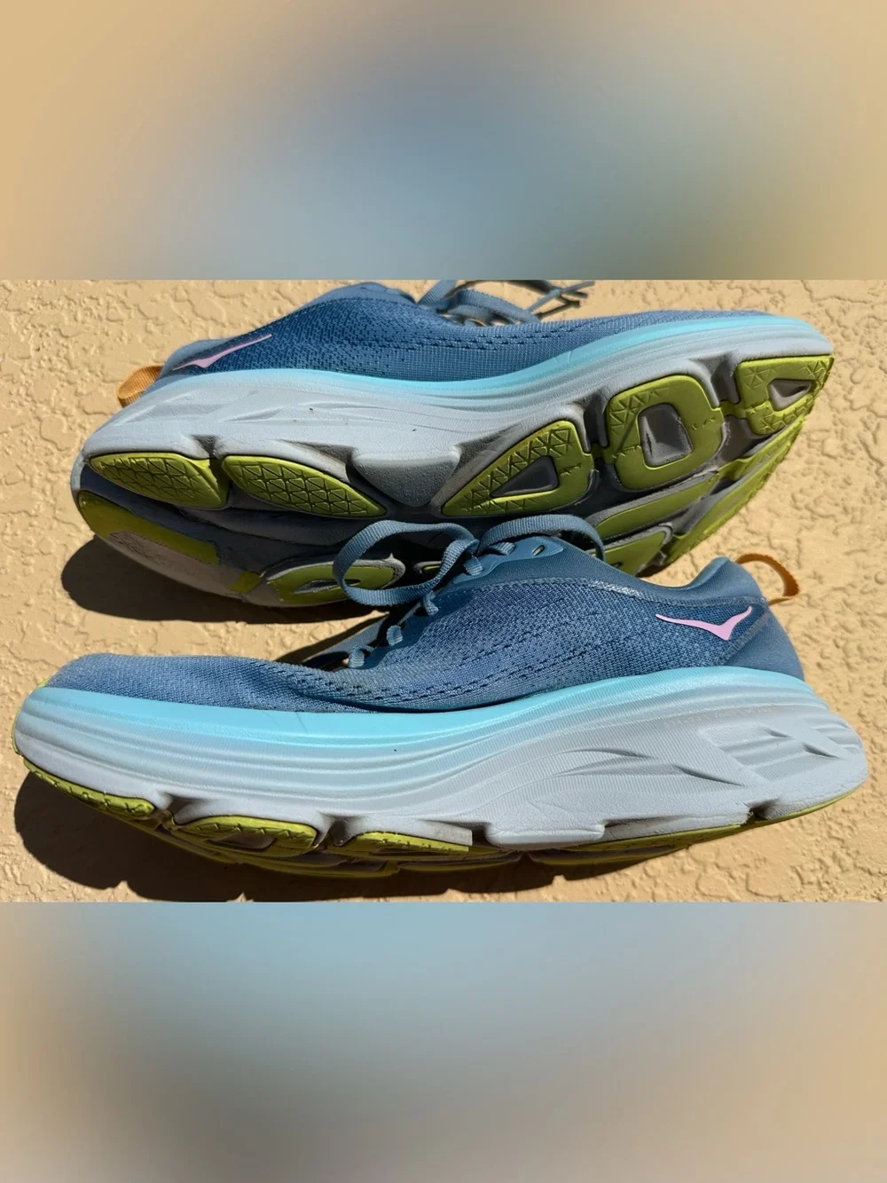 HOKA Bondi 8 Shadow / Dusk Blue Purple Running Shoes Women’s Size 9.5 Clean